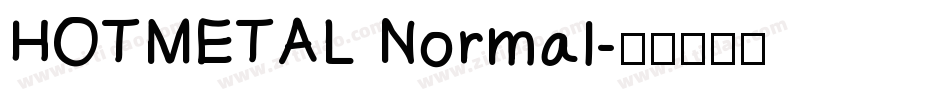 HOTMETAL Normal字体转换